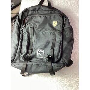 Puma Ferrari SF Black Backpack*Red Interior*Multiple Compartments*Back to School